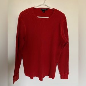 Club Monaco Waffle knit long sleeve shirt